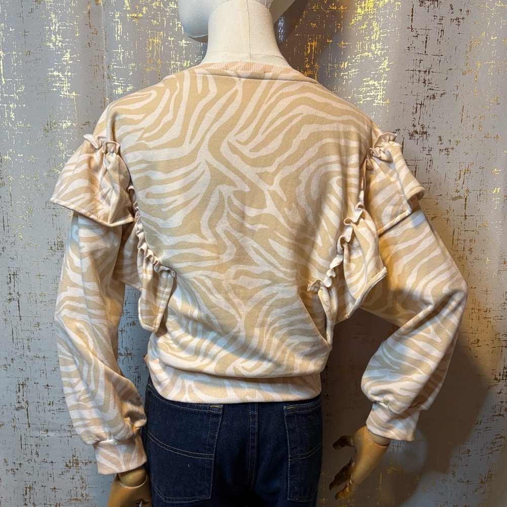 Jessica Simpson Gold and Cream Top - Picture 2 of 7